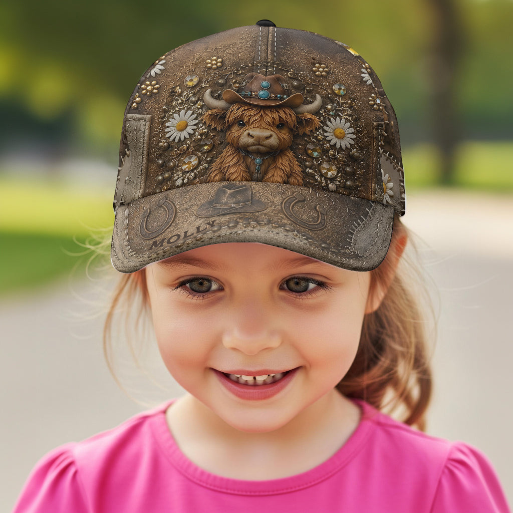 Liebe Highland Cow - Personalisierte Highland Cow Classic Cap