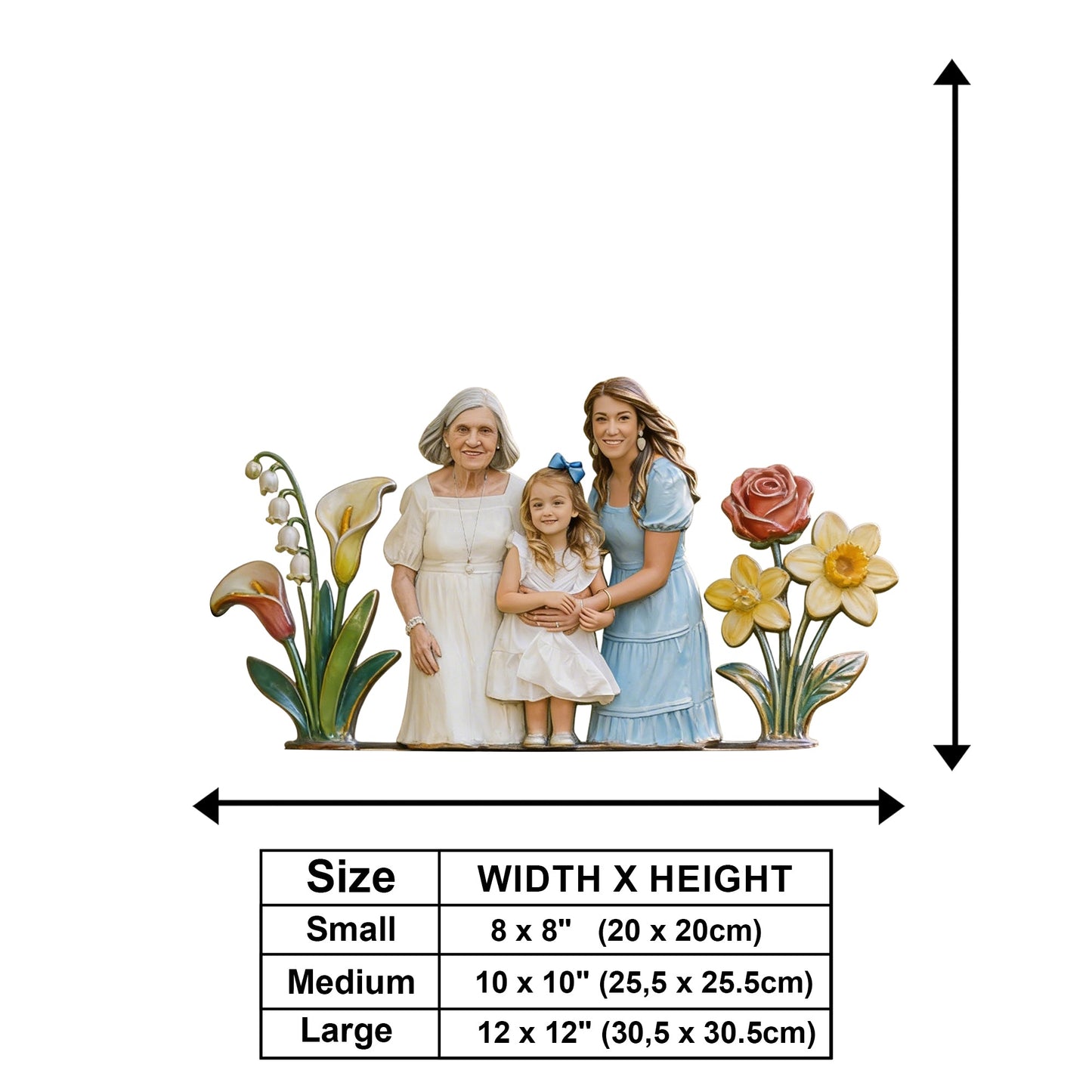 Custom Any Photo Perfect Gift For Grandparent - Personalized Grandma Wooden Wall Mount Sign