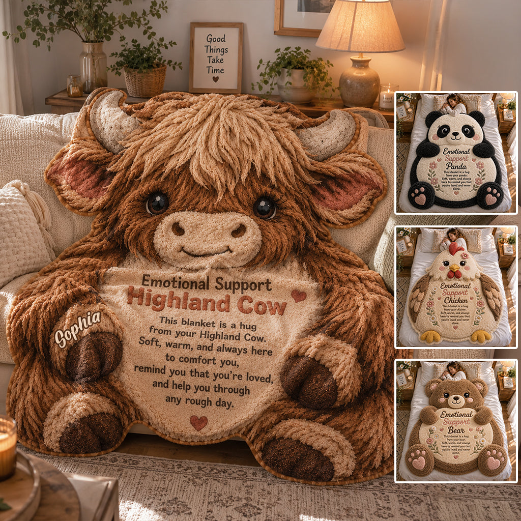 Emotionale Unterstützungstiere - Personalisierte Selbstliebe-Fleece-Decke
