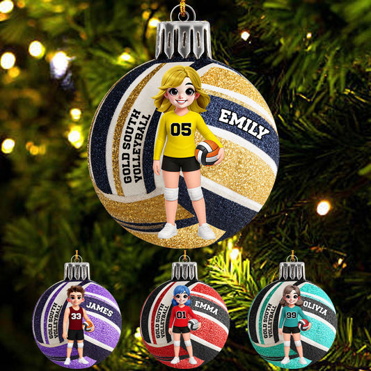 Volleyball lieben – Personalisierter Volleyball-Anhänger