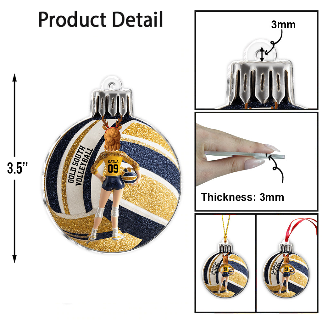 Volleyball lieben – Personalisierter Volleyball-Anhänger