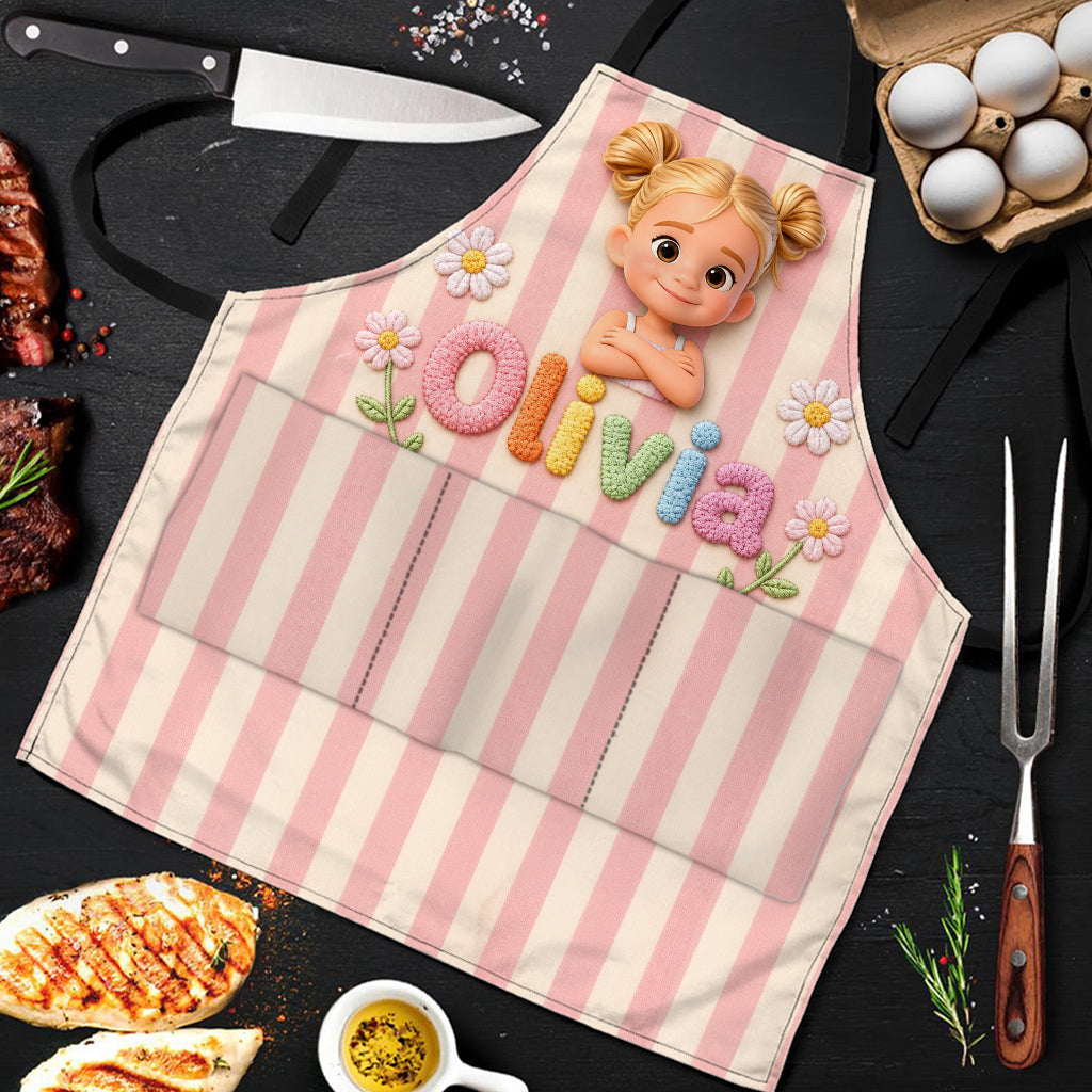 Any Photo - Personalized Kid Apron With Pockets