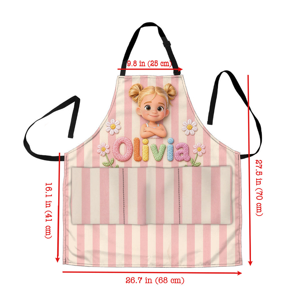 Any Photo - Personalized Kid Apron With Pockets