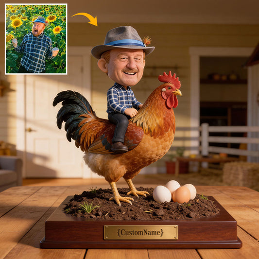 Farmer Gift Idea, Chicken Lover, Farm Life - Personalized Chicken Custom Shaped Acrylic Plaque