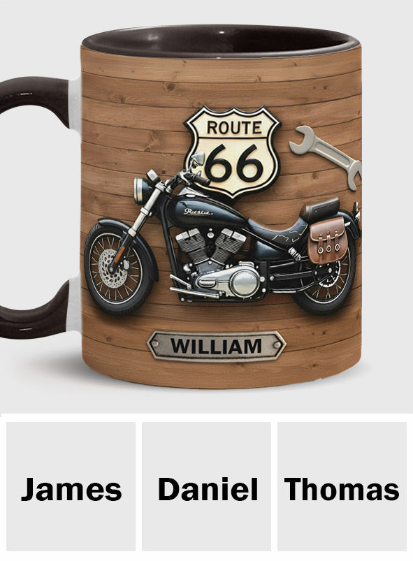 Motorrad - Personalisierter Becher mit Biker-Motiv