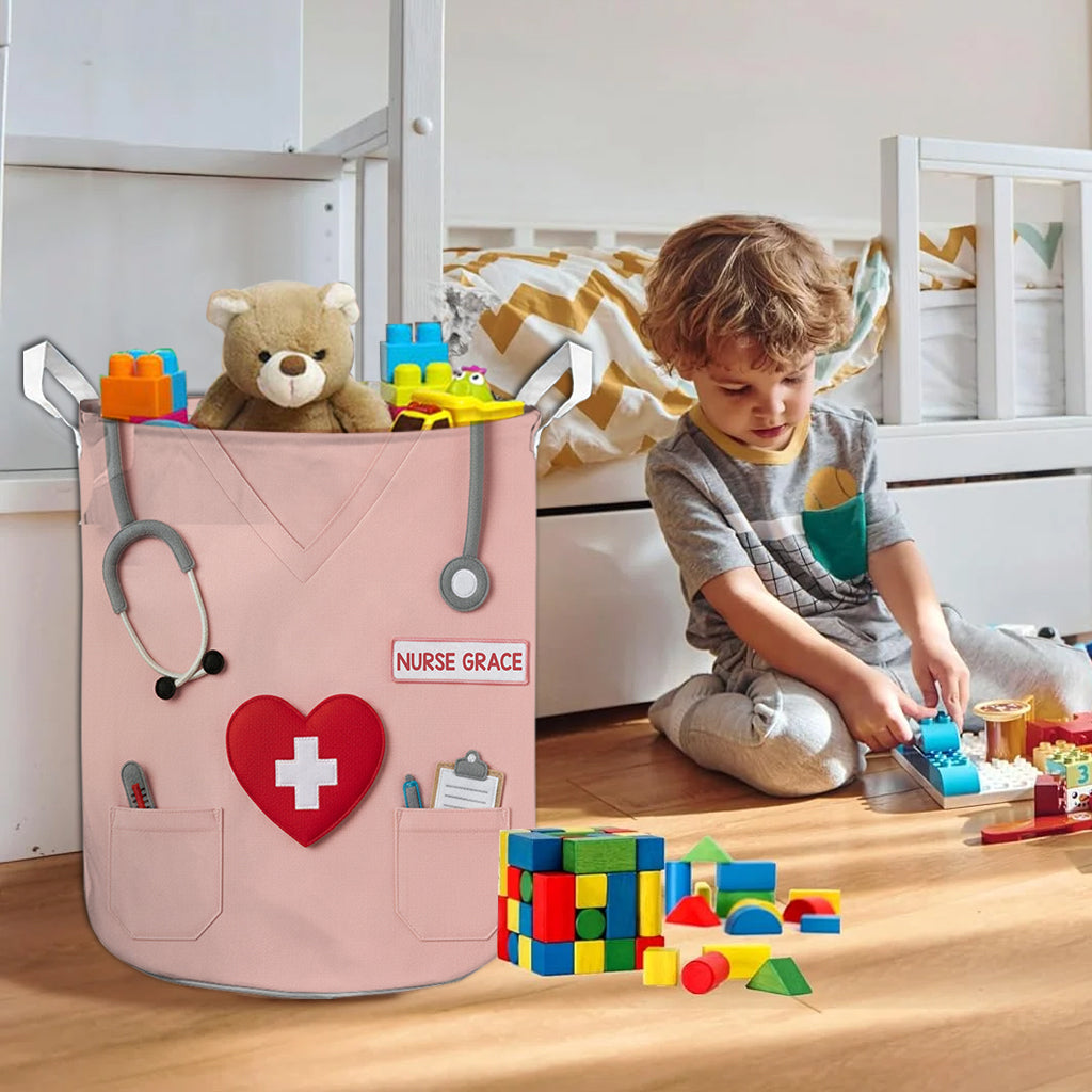 Personalisierter Aufbewahrungskorb für OP-Kleidung – Personalisierter Pflegekorb