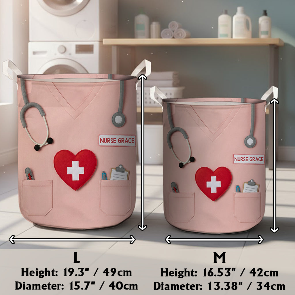 Personalisierter Aufbewahrungskorb für OP-Kleidung – Personalisierter Pflegekorb