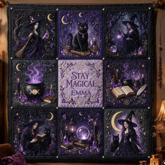 Stay Magical - Personalized Witch Blanket