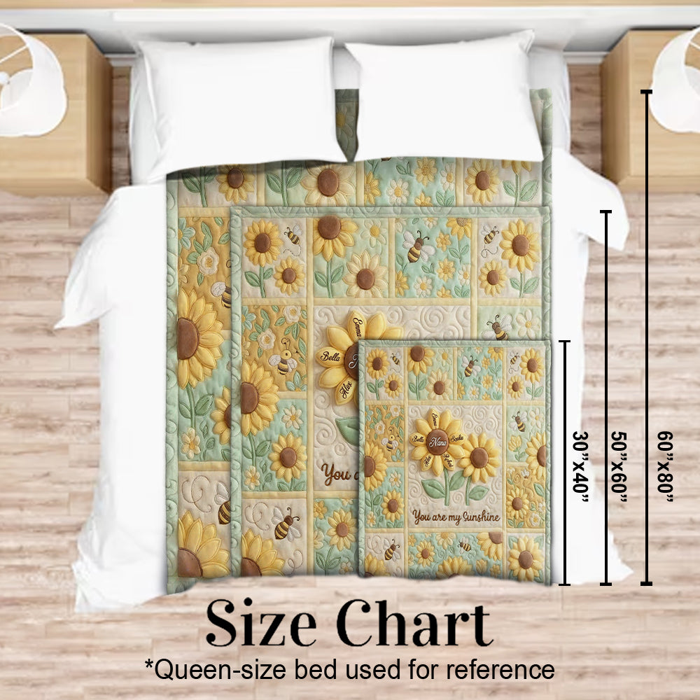 Du bist mein Sonnenschein – Personalisierte Oma-Decke