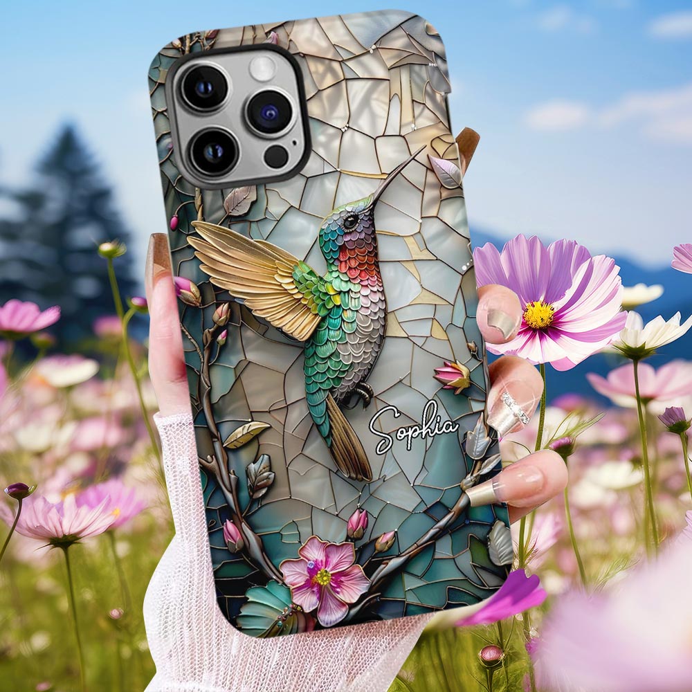 Artistic Hummingbird - Personalized Gardening Full Print Phone Case