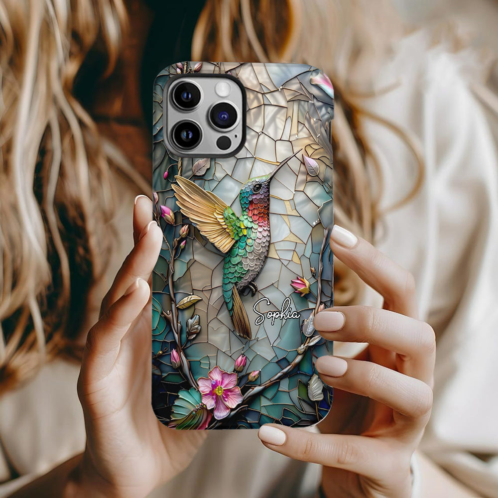 Artistic Hummingbird - Personalized Gardening Full Print Phone Case