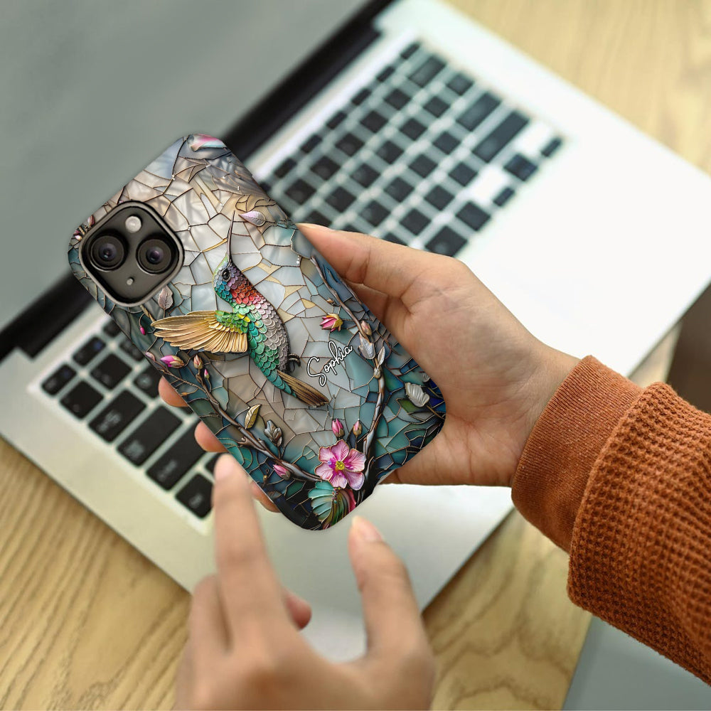 Artistic Hummingbird - Personalized Gardening Full Print Phone Case