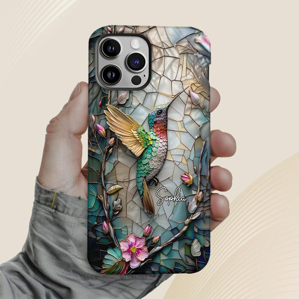 Artistic Hummingbird - Personalized Gardening Full Print Phone Case