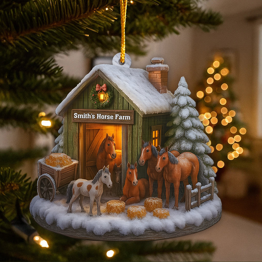 Weihnachten auf dem Pferdehof – Personalisierter Pferdeschmuck