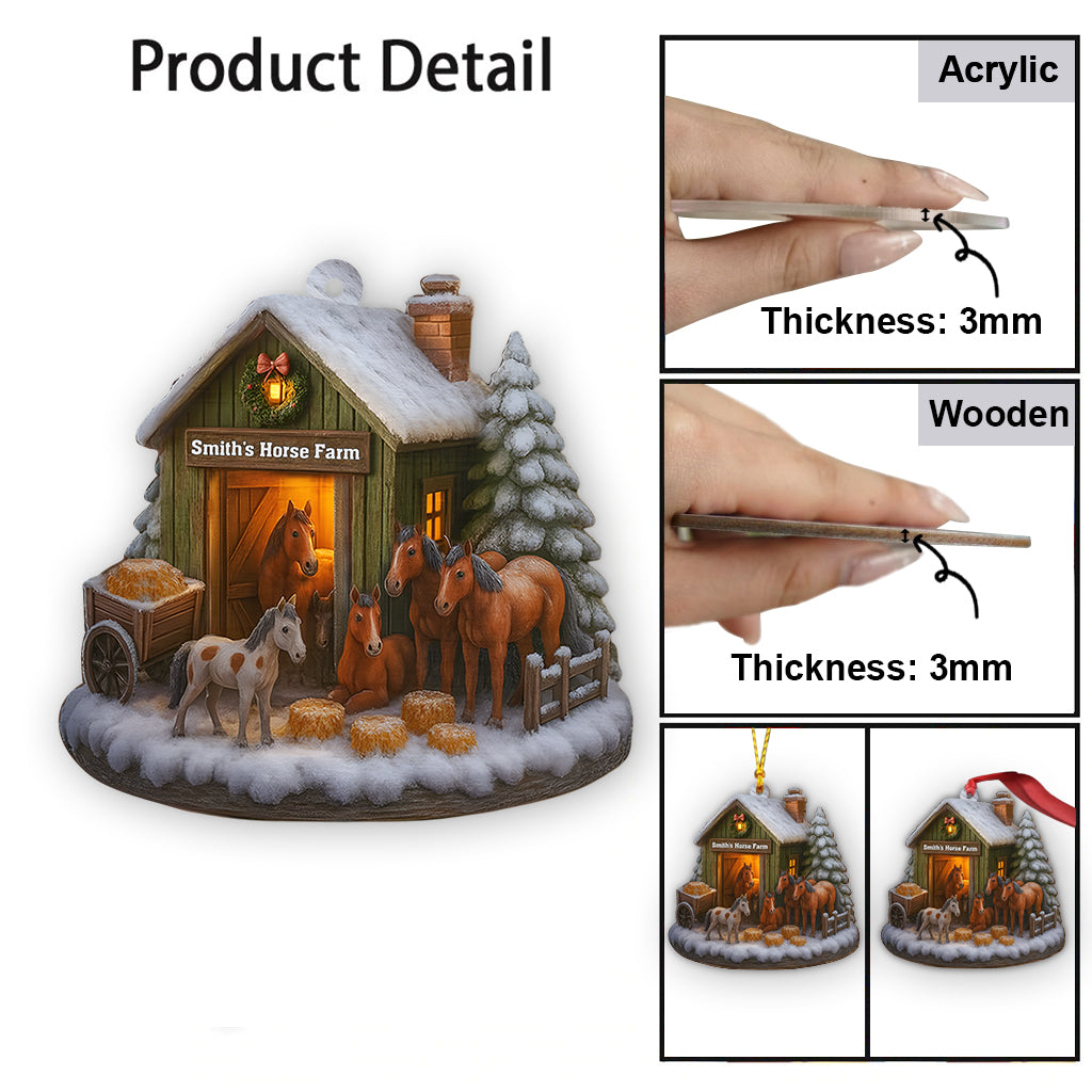 Weihnachten auf dem Pferdehof – Personalisierter Pferdeschmuck