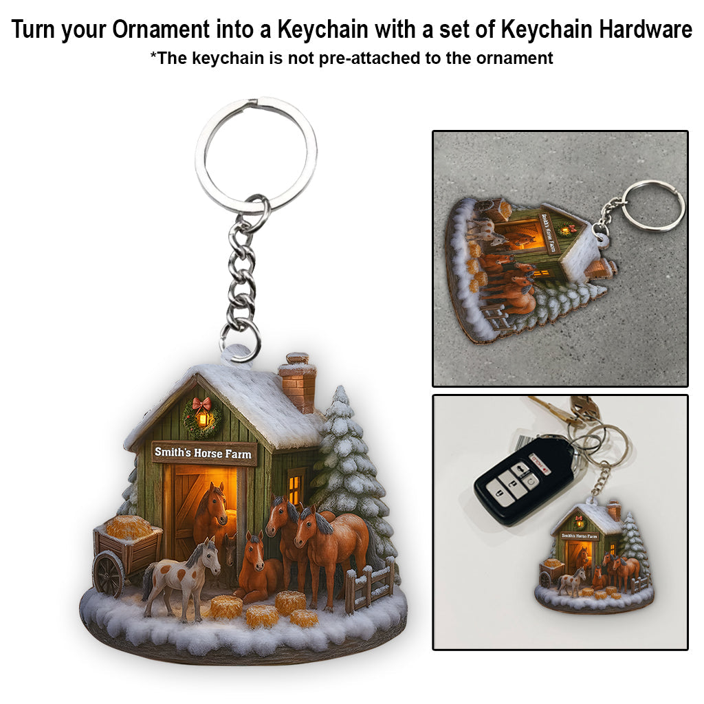 Weihnachten auf dem Pferdehof – Personalisierter Pferdeschmuck