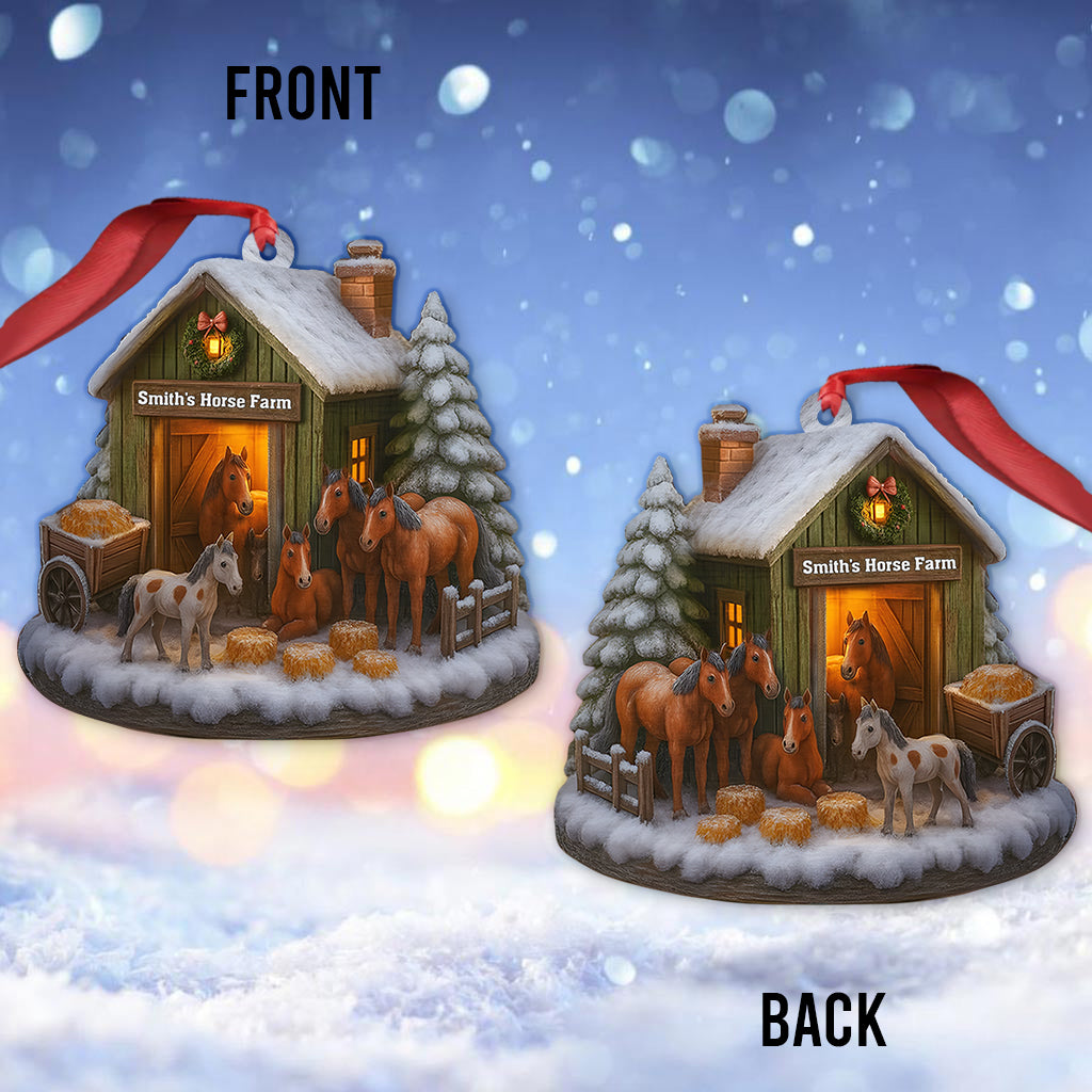 Weihnachten auf dem Pferdehof – Personalisierter Pferdeschmuck