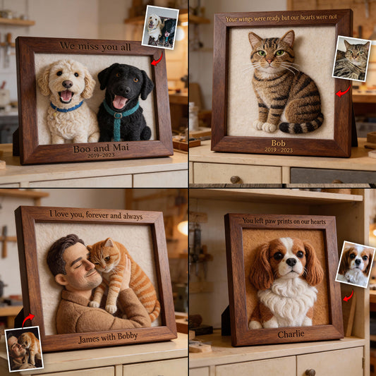 Du hast Pfotenabdrücke in unseren Herzen hinterlassen – personalisierte Acrylplakette in Hundeform