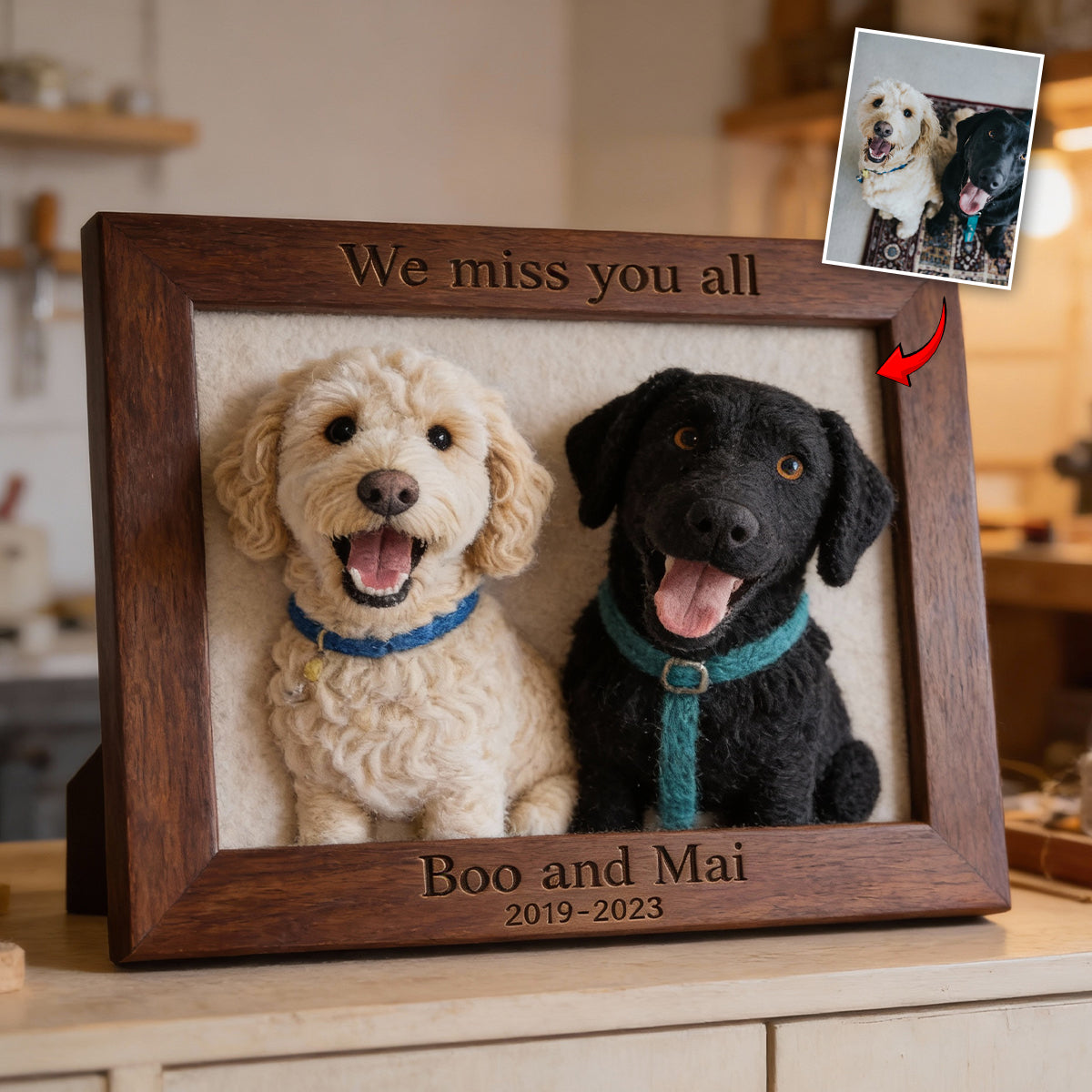 You Left Paw Prints On Our Hearts - Personalized Dog Custom Shaped Acrylic Plaque