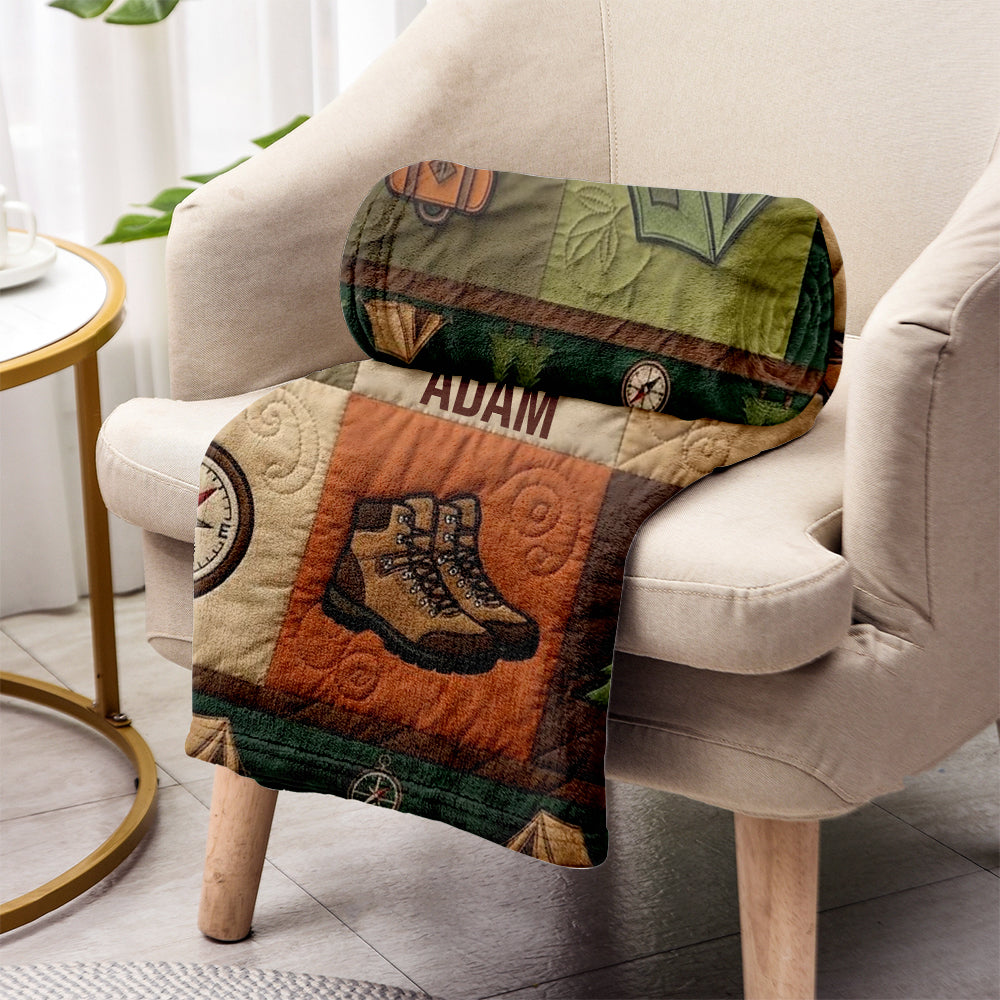 Campingliebhaber – personalisierte Campingdecke