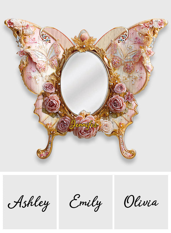 Fairy Butterfly - Personalized Butterfly Wall Hanging Mirror