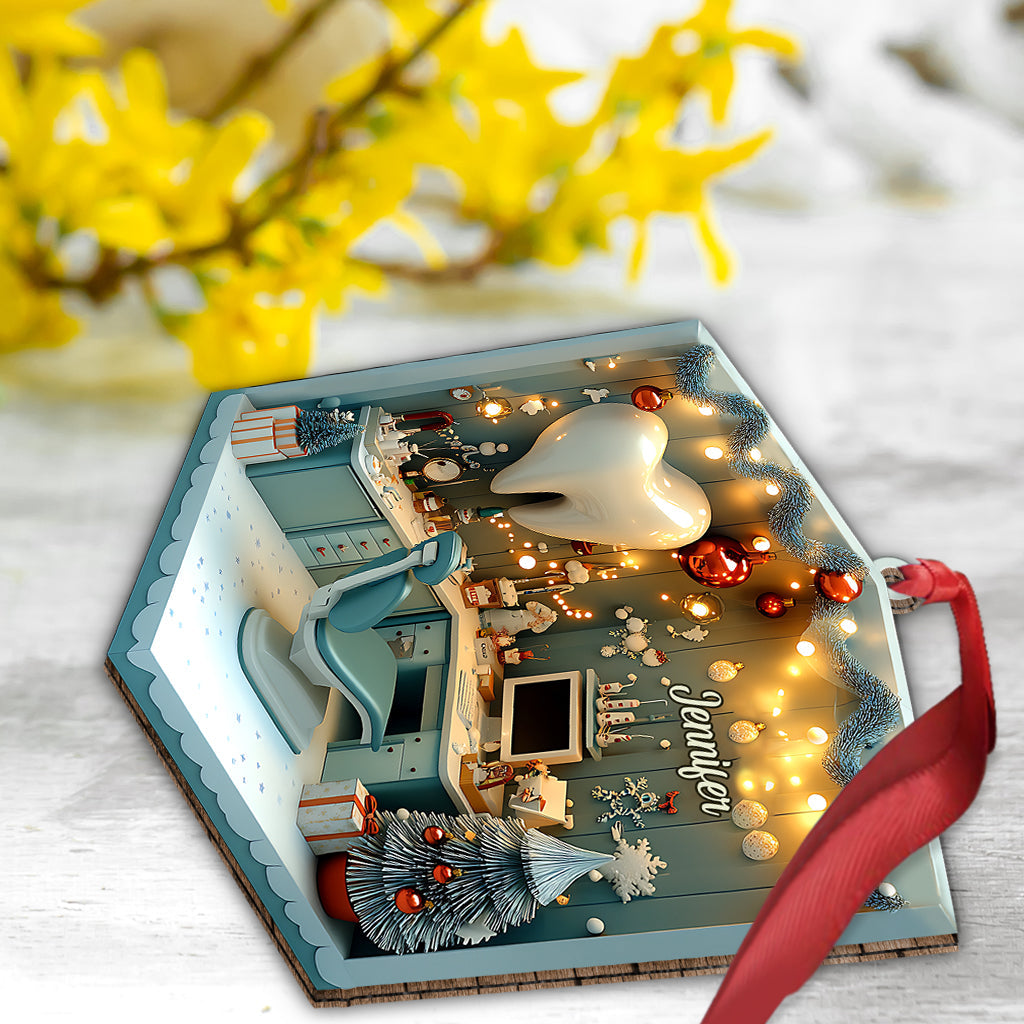 Zahnklinik – Personalisierter Zahnarzt-Anhänger