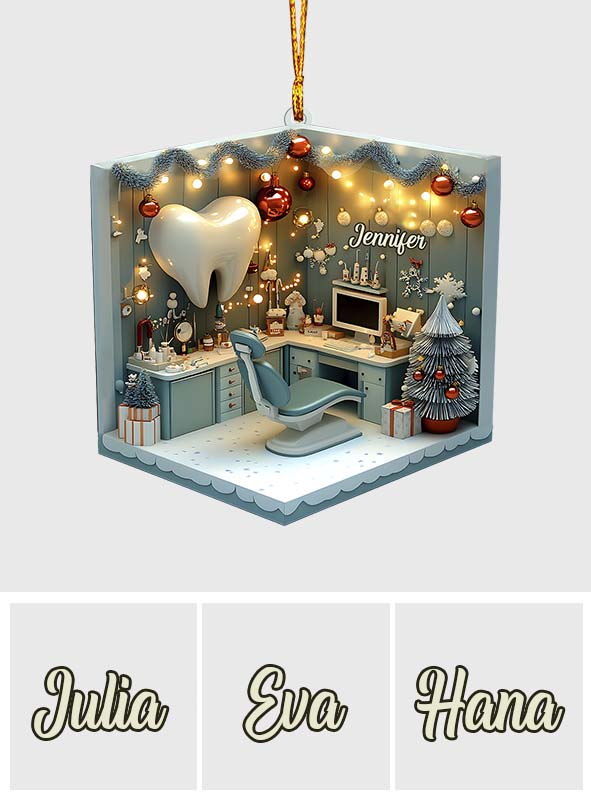 Zahnklinik – Personalisierter Zahnarzt-Anhänger