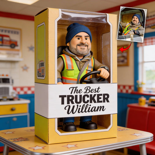 LKW-Fahrer-Geschenke – Personalisierte Acrylplakette in individueller LKW-Form
