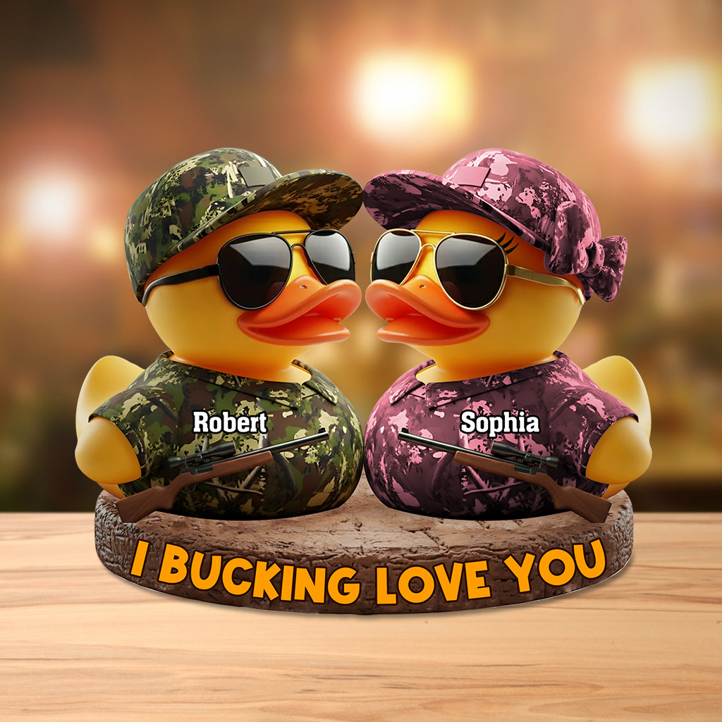 Ich liebe dich über alles – Personalisierte Acrylplakette in individueller Pärchenform