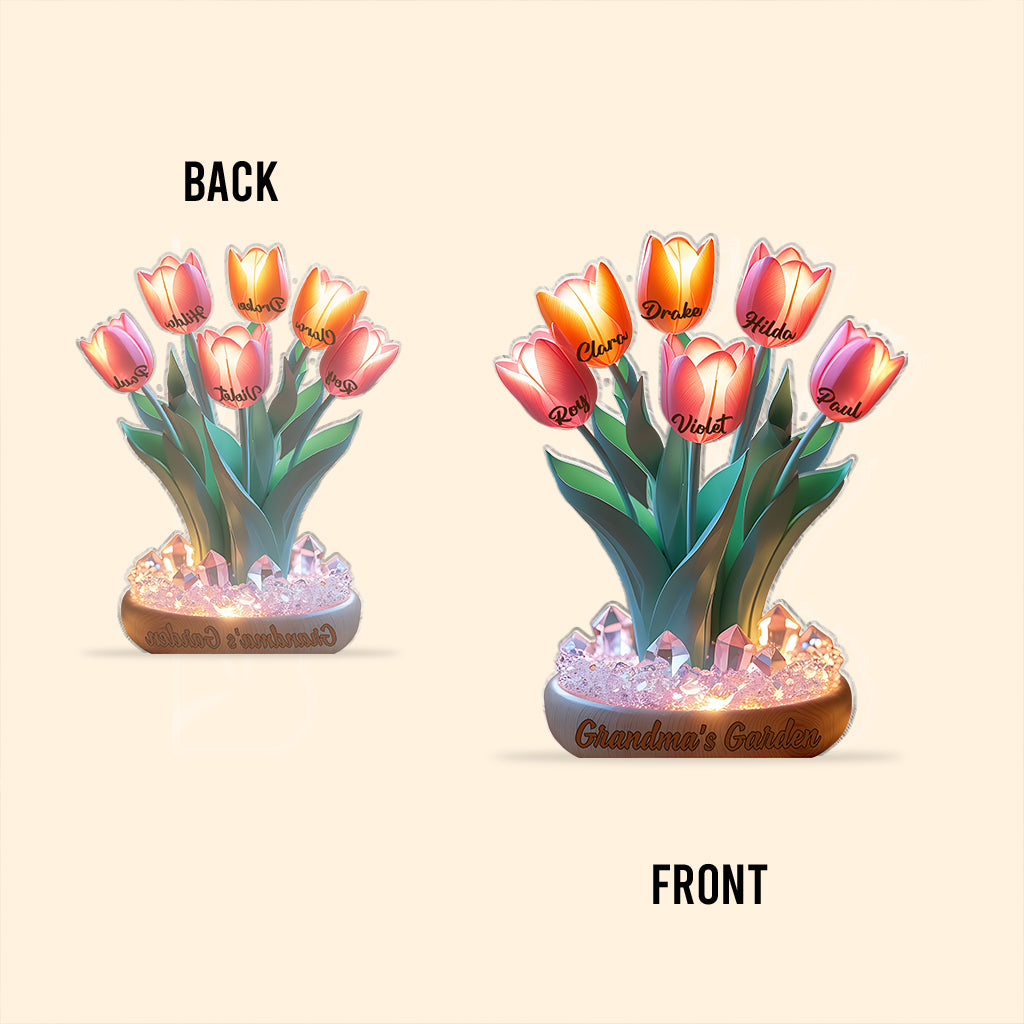 Omas Garten – Personalisierte, individuell geformte Acrylplakette für Oma