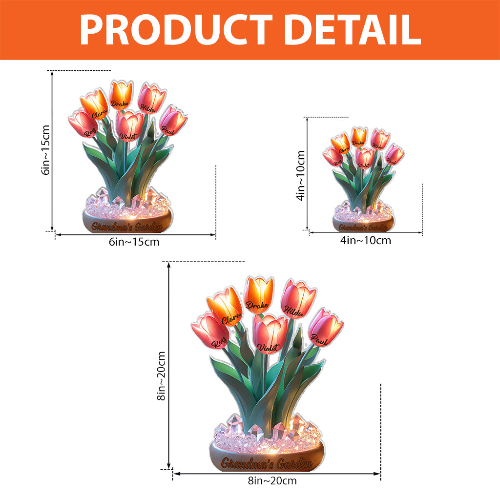 Omas Garten – Personalisierte, individuell geformte Acrylplakette für Oma