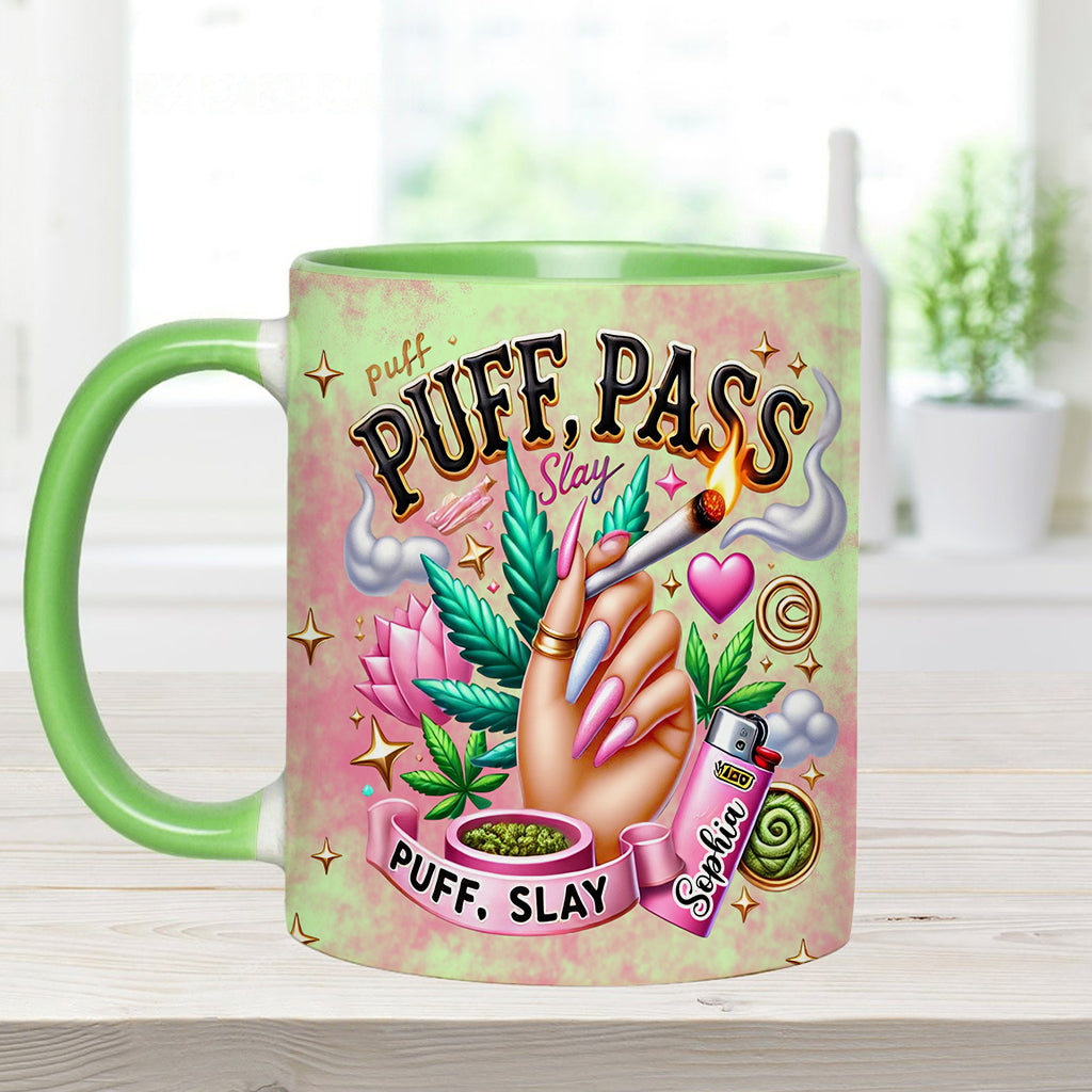 Stoner Chic – Personalisierter Becher mit Cannabis-Akzent