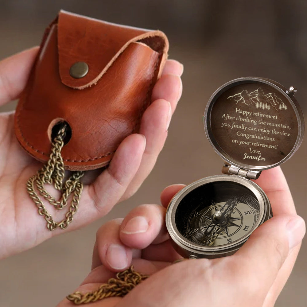 Geschenk zum Ruhestand – Personalisierter Kompass für Rentner