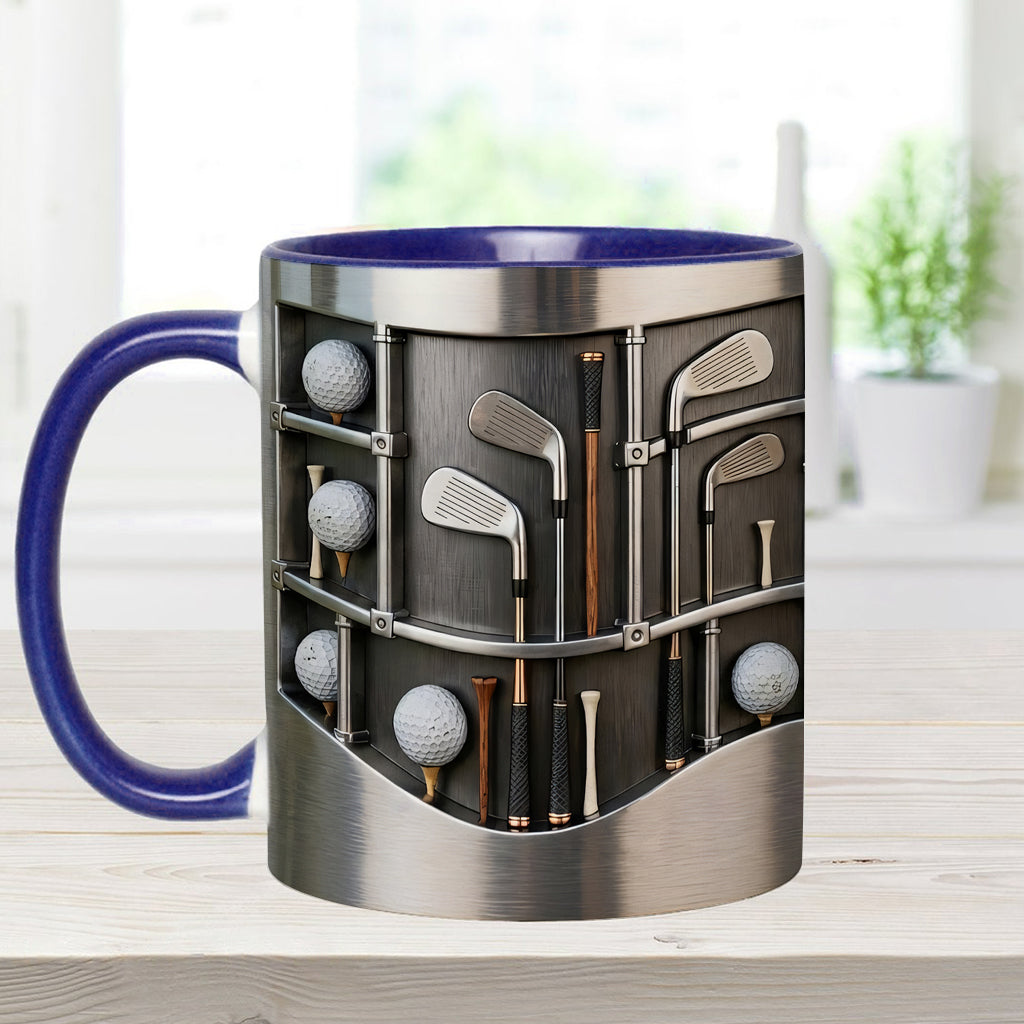 Love Gift – Personalisierte Tasse und Untersetzer mit Golfmotiv