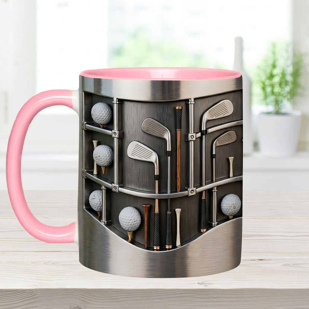 Love Gift – Personalisierte Tasse und Untersetzer mit Golfmotiv