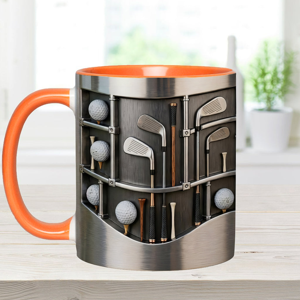 Love Gift – Personalisierte Tasse und Untersetzer mit Golfmotiv