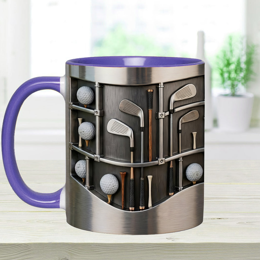 Love Gift – Personalisierte Tasse und Untersetzer mit Golfmotiv