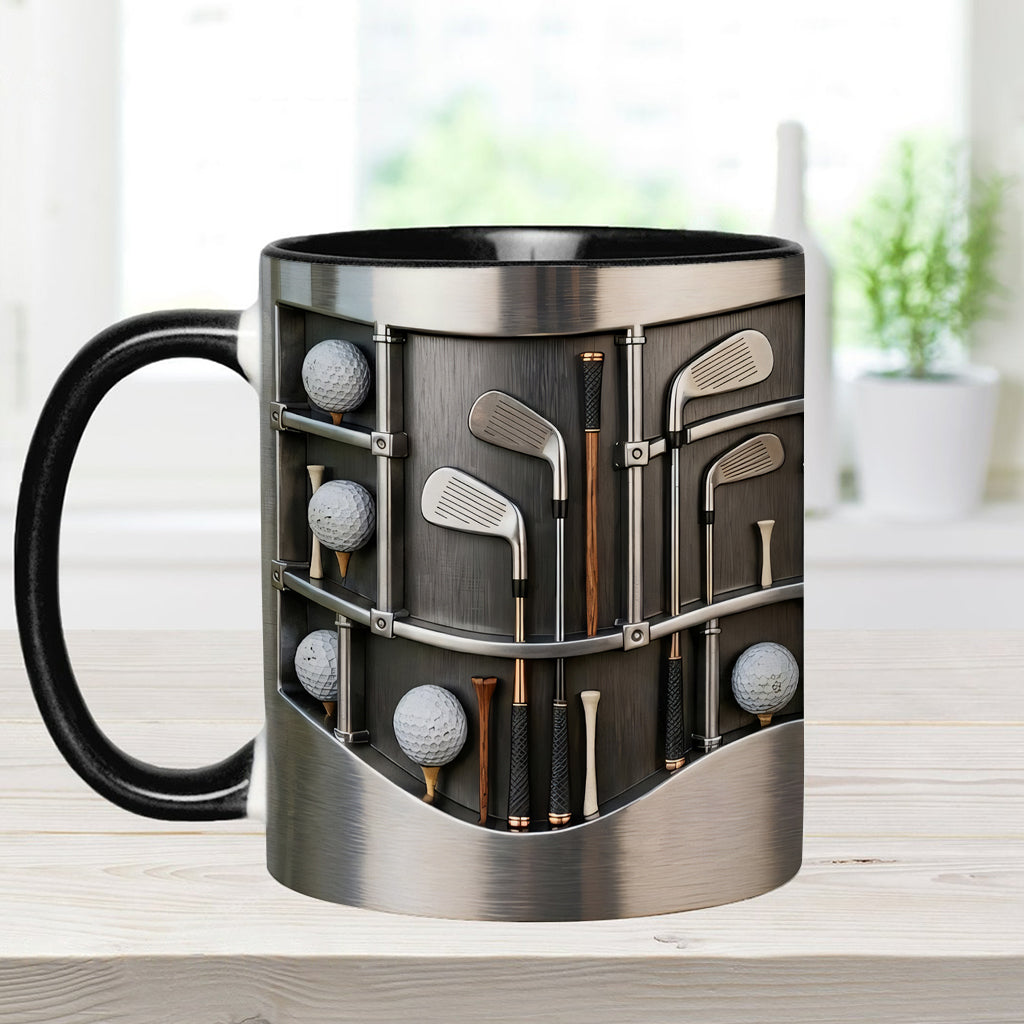 Love Gift – Personalisierte Tasse und Untersetzer mit Golfmotiv