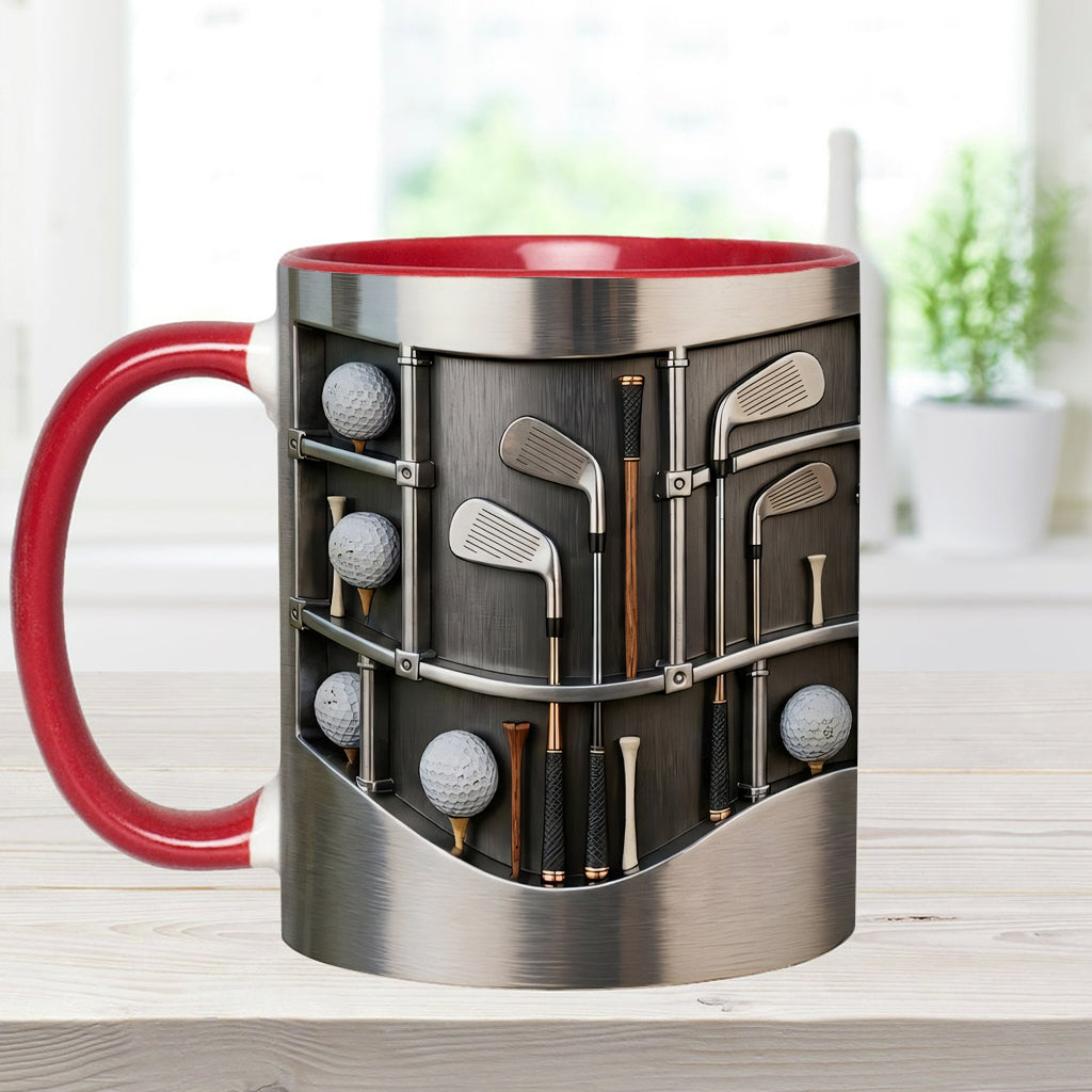 Love Gift – Personalisierte Tasse und Untersetzer mit Golfmotiv