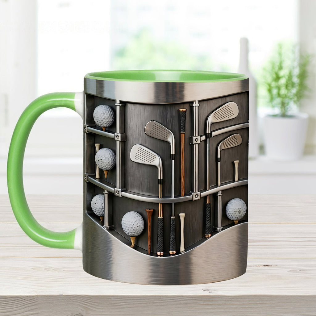 Love Gift – Personalisierte Tasse und Untersetzer mit Golfmotiv