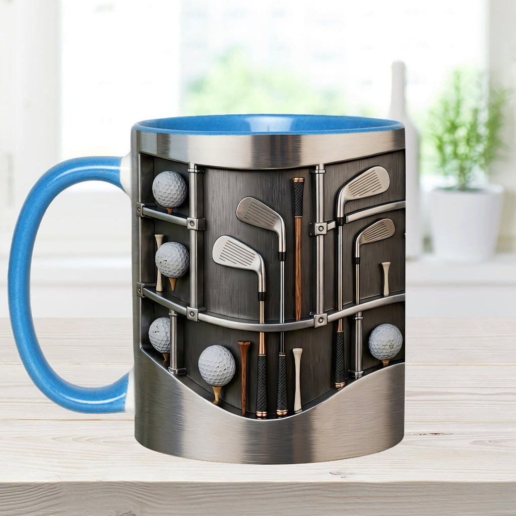 Love Gift – Personalisierte Tasse und Untersetzer mit Golfmotiv