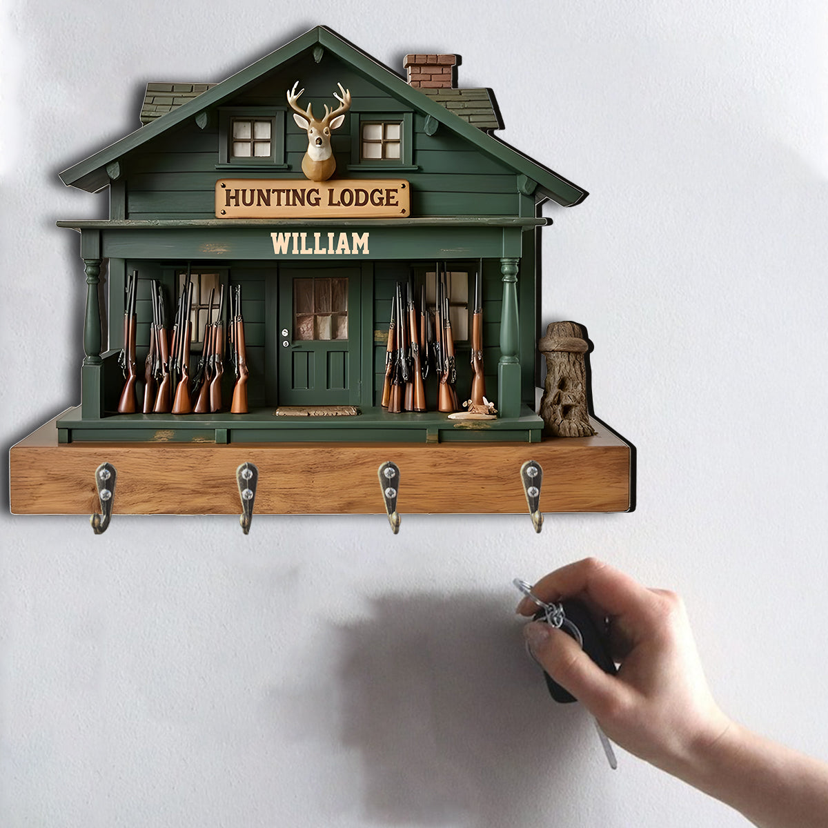 Liebe zur Jagd – Personalisierte, individuell geformte Hängehalterung für die Jagd