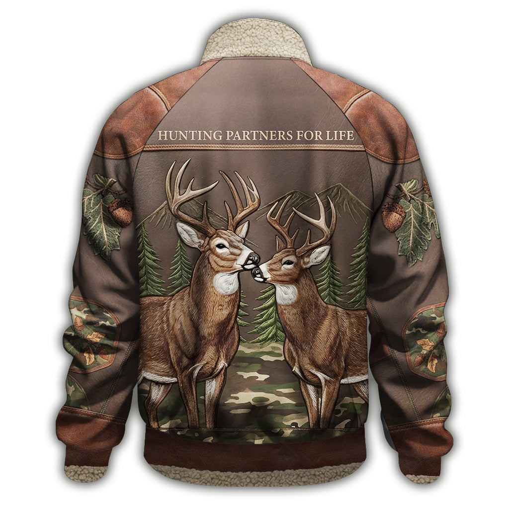 Jagdpartner fürs Leben – Personalisierte Jagd-Reißverschlussjacke