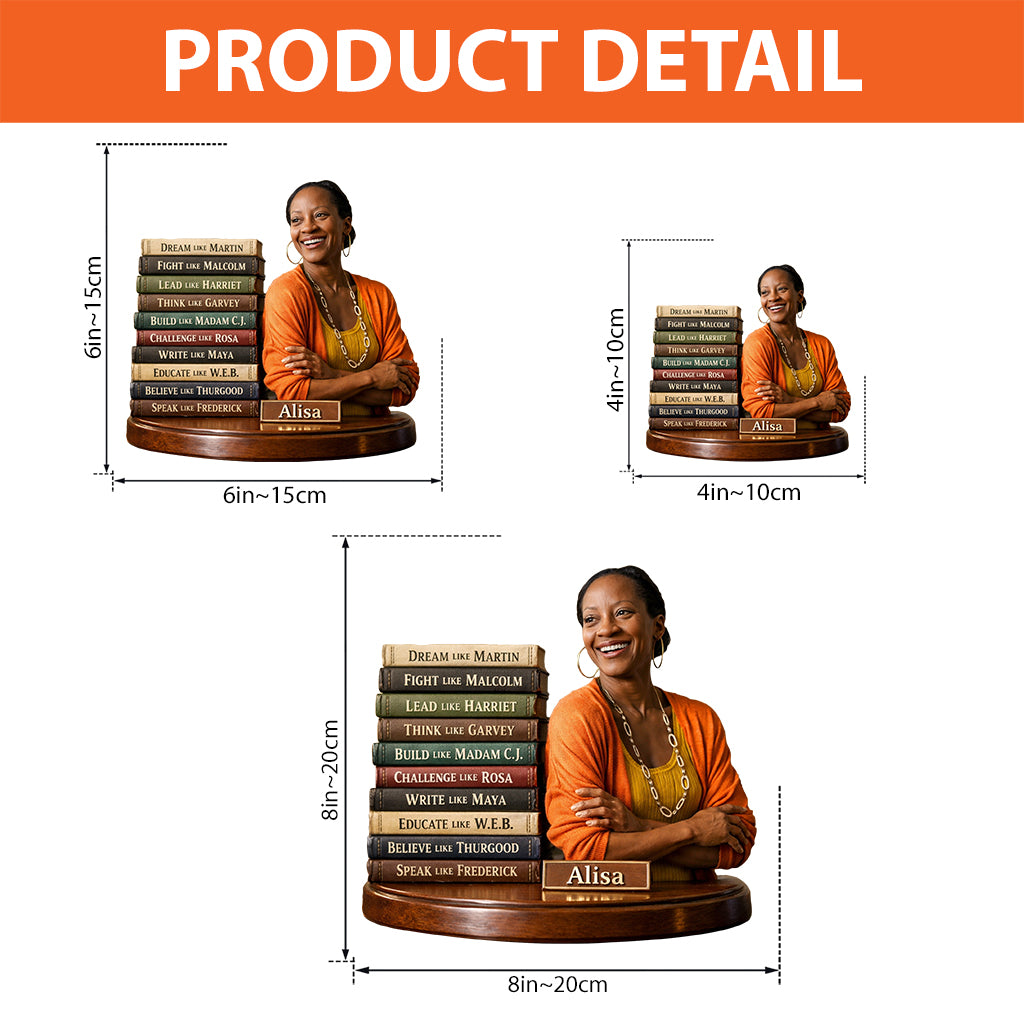 Black Pride - Personalized African American Custom Shaped Acrylic Plaque