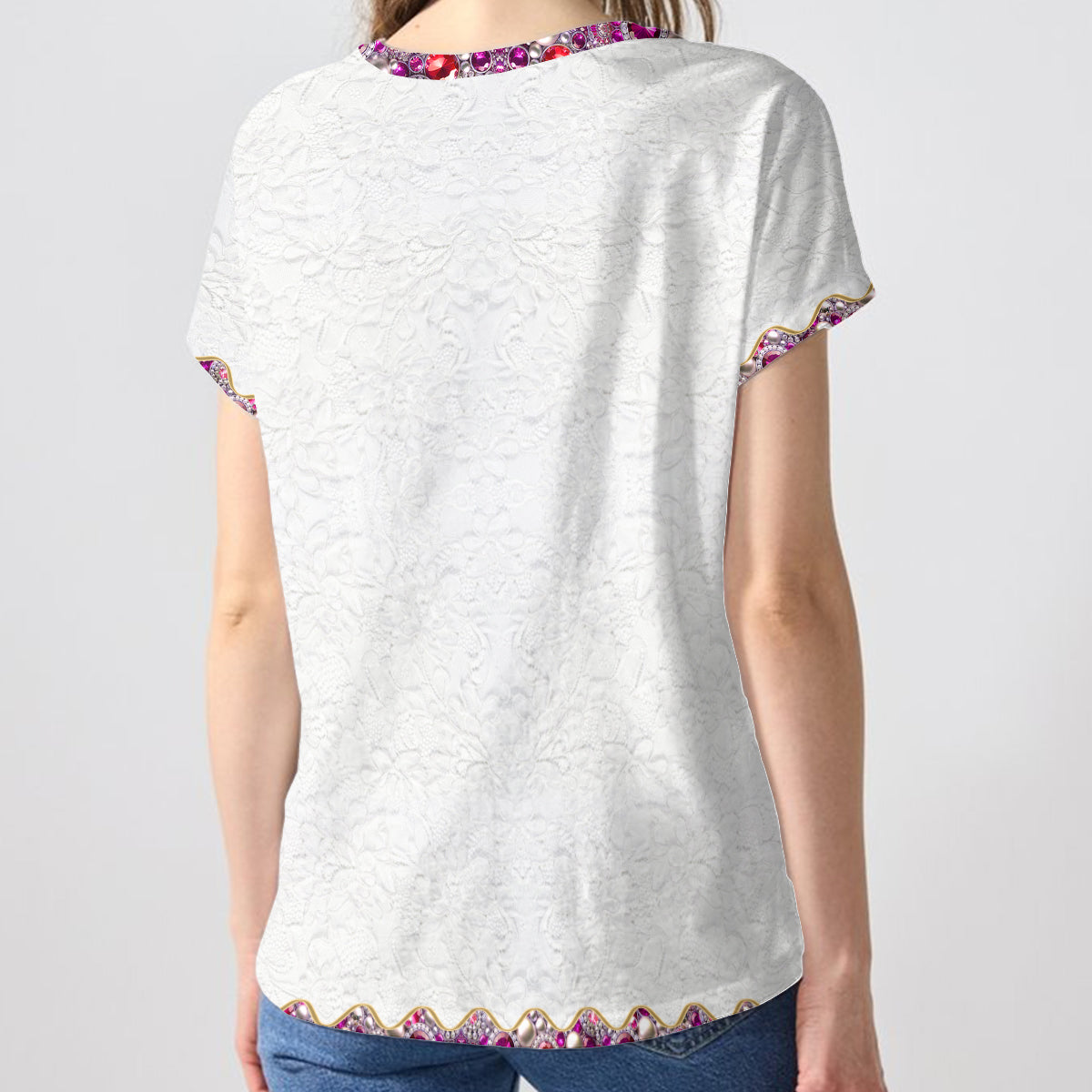 Teaching Is A Work Of heart - Personalized Teacher Fully Printed V-Neck T-Shirt