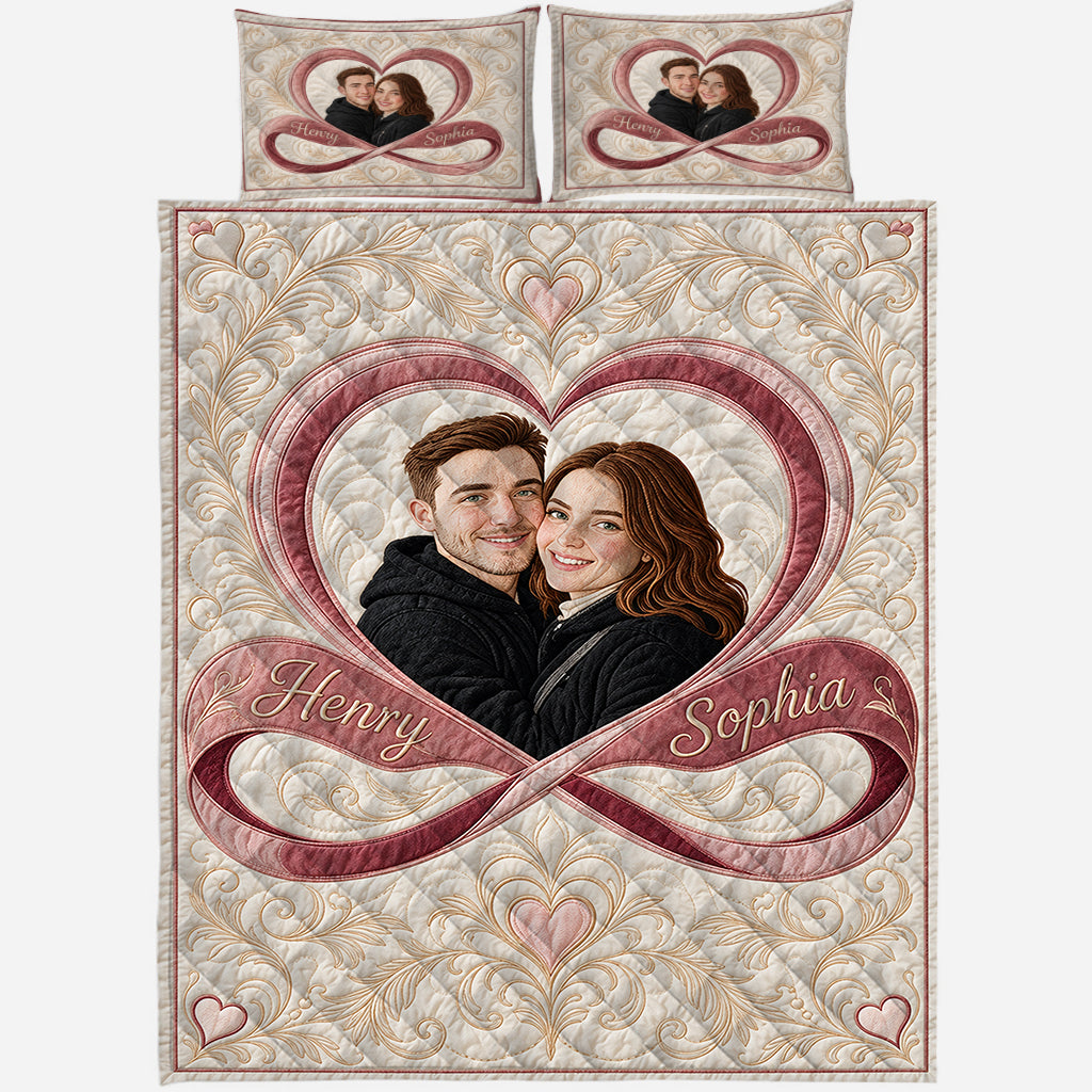 Custom Any Photo - Personalized Couple Quilt Set