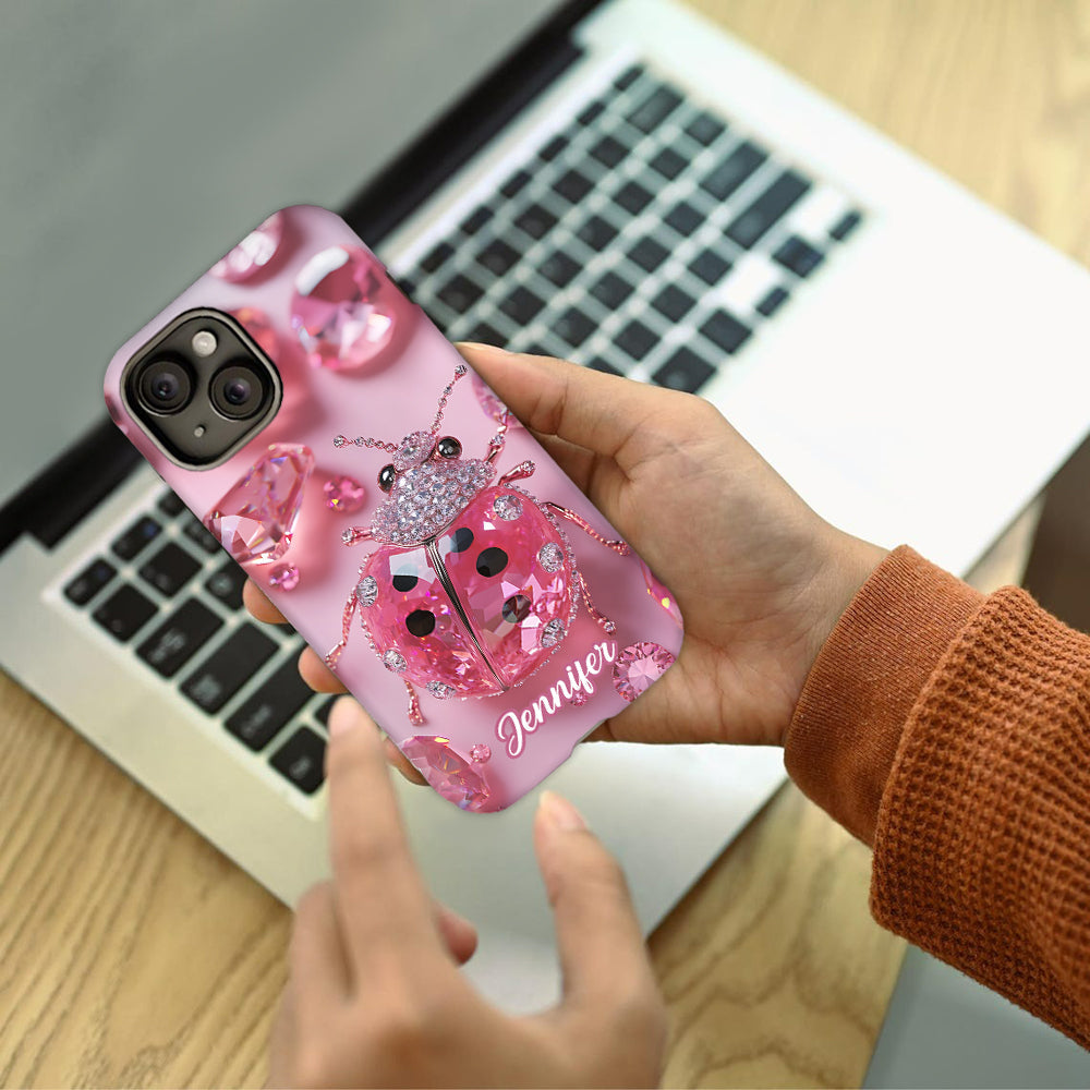 Marienkäfer - Personalisierte Handyhülle mit Marienkäfer-Vollbild