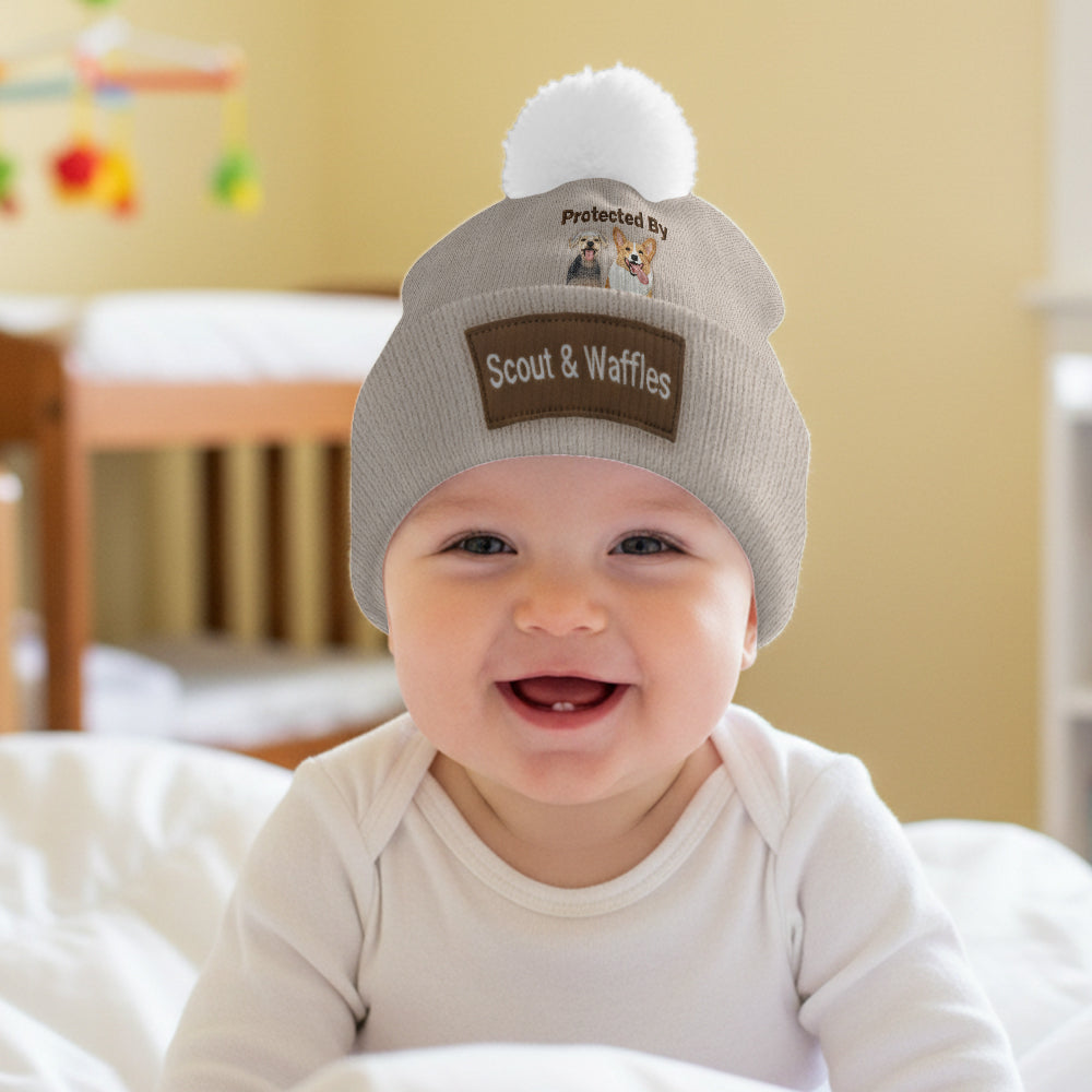Von pelzigen Freunden geliebt und beschützt – personalisierte Hundemütze