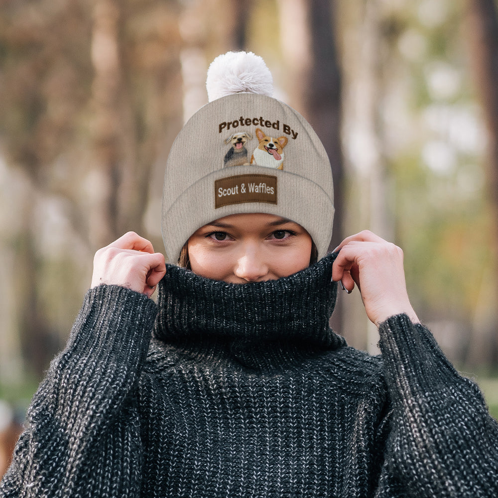 Von pelzigen Freunden geliebt und beschützt – personalisierte Hundemütze