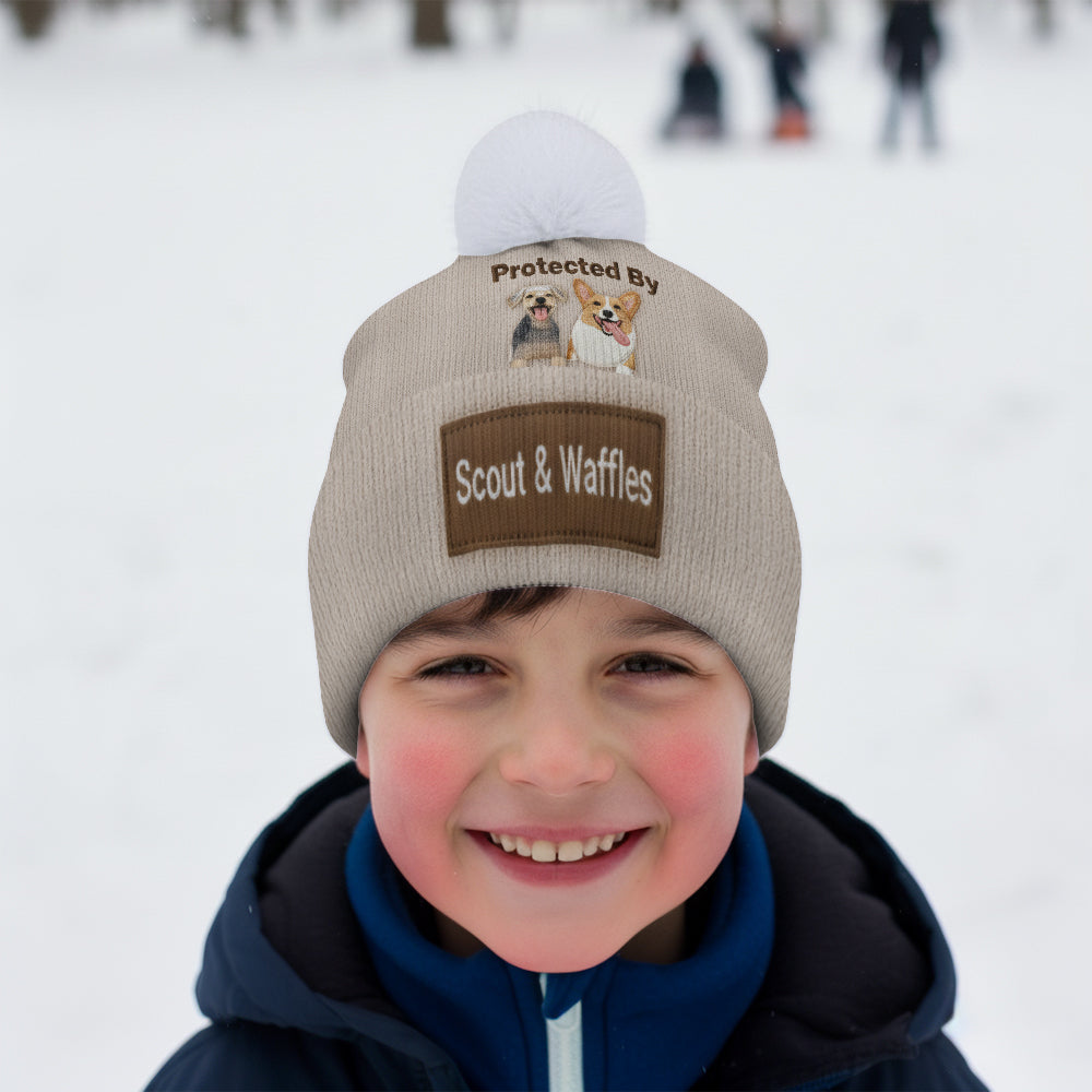 Von pelzigen Freunden geliebt und beschützt – personalisierte Hundemütze